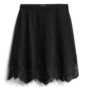 Lysse - Rilla Lace Trim Ponte Knit Skirt